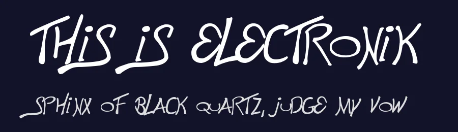 This is Electronik by Magique Fonts — Script Handwritten Font — thumbnail 2