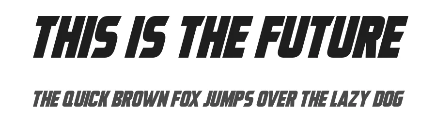 This Is The Future by Hawtpixel — Display Font