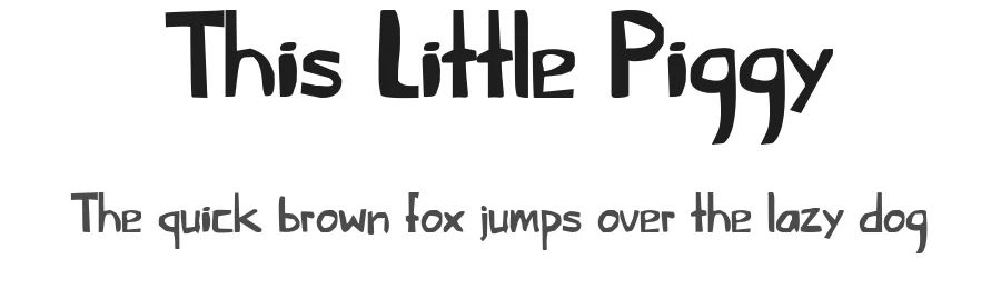 This Little Piggy