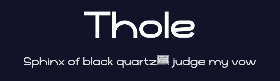 Thole by twinletter — Sans Serif Font — thumbnail 2