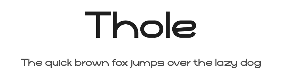 Thole by twinletter — Sans Serif Font