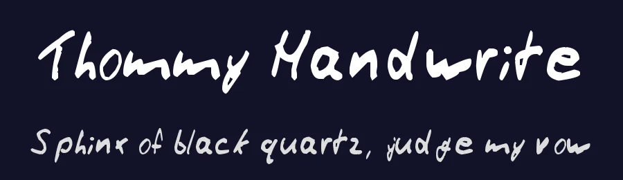 Thommy Handwrite by Thommy — Script Handwritten Font — thumbnail 2
