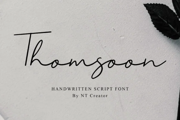 Thomsoon Font by najmustsaqib.creator — Script Handwritten Font