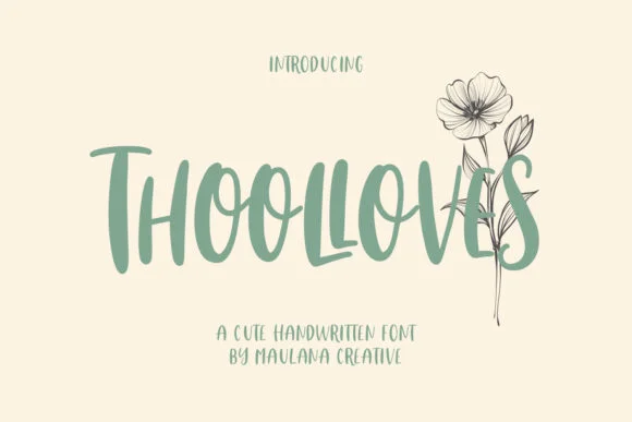 Thoolloves Font by Maulana Creative — Script Handwritten Font