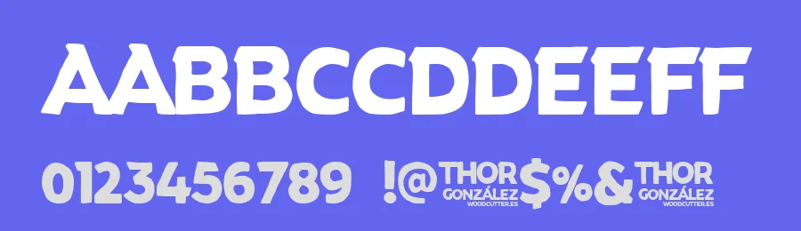 Thor González by Woodcutter — Decorative Font — thumbnail 3