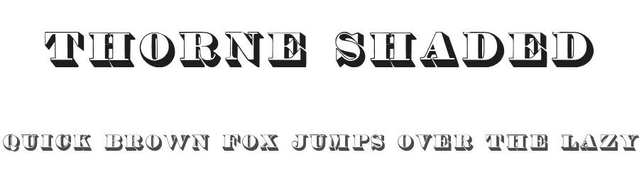 Thorne Shaded by Dieter Steffmann — Decorative Font