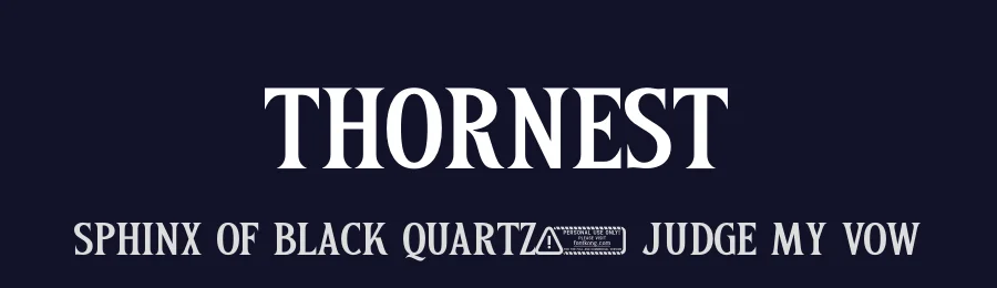 Thornest by Kong Font — Decorative Font — thumbnail 2
