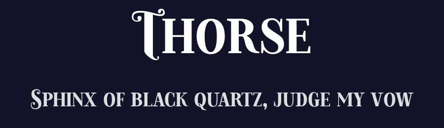 Thorse by Faqih Fawaji — Decorative Font — thumbnail 2