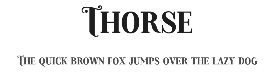 Thorse by Faqih Fawaji — Decorative Font