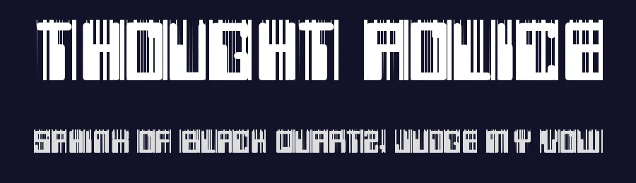 Thought Police by Sokratype — Display Font — thumbnail 2