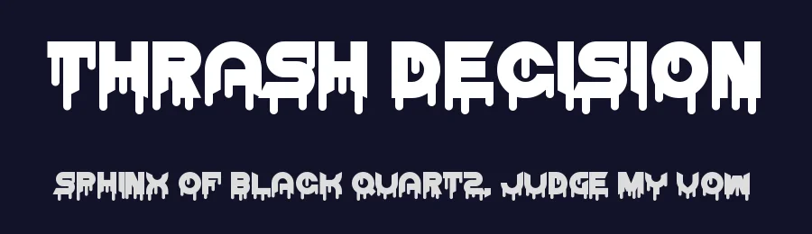 Thrash Decision by Chequered Ink — Decorative Font — thumbnail 2