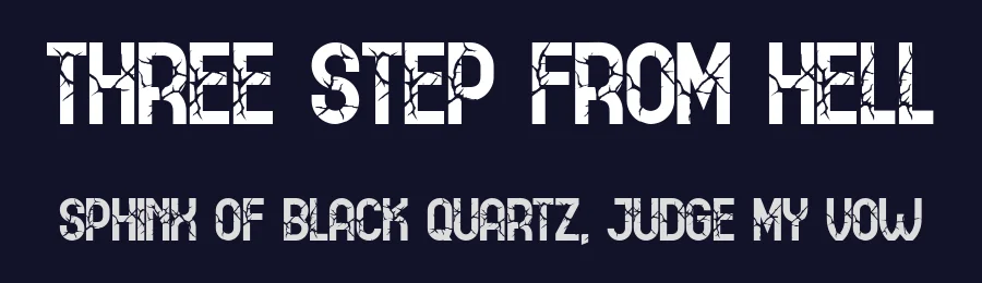 Three Step From Hell by Linafis Studio — Decorative Font — thumbnail 2