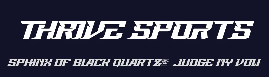 Thrive Sports by 177Studio — Display Font — thumbnail 2