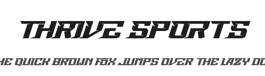 Thrive Sports by 177Studio — Display Font