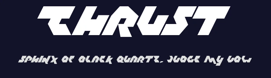 Thrust by No Images Fonts — Display Font — thumbnail 2