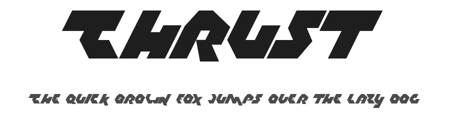 Thrust by No Images Fonts — Display Font