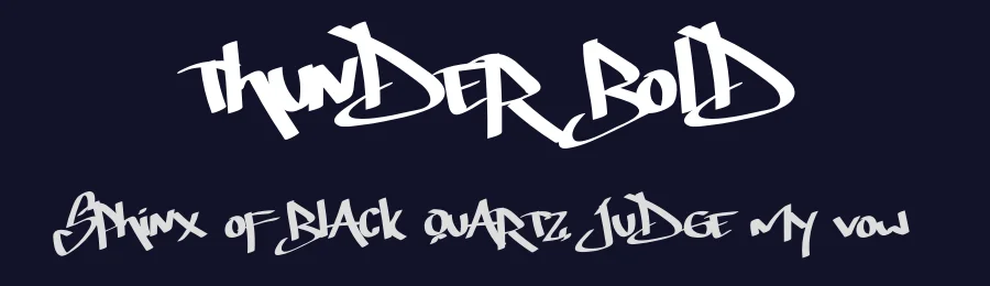 Thunder Bold by Bilqis Studio — Script Handwritten Font — thumbnail 2