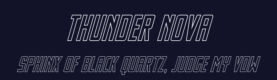Thunder Nova by Iconian Fonts — Sans Serif Font — thumbnail 2