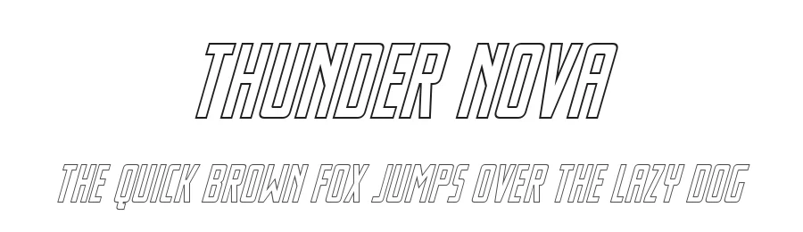 Thunder Nova by Iconian Fonts — Sans Serif Font
