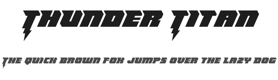 Thunder Titan by Iconian Fonts — Display Font