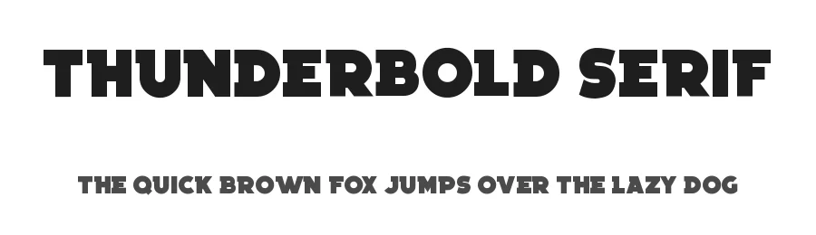 Thunderbold Serif