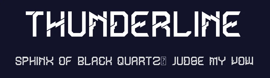 Thunderline by EkoZero7 — Blackletter Font — thumbnail 2