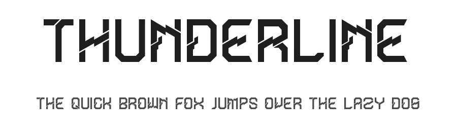 Thunderline by EkoZero7 โ Blackletter Font