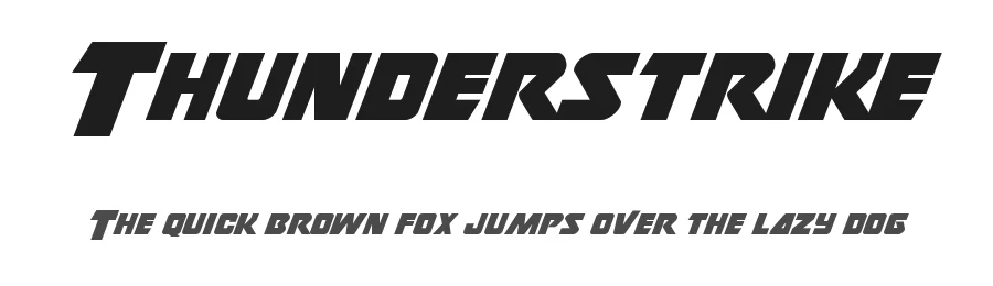 Thunderstrike by Iconian Fonts — Display Font