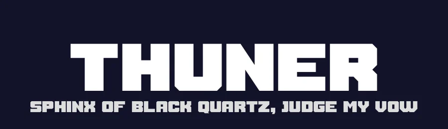 Thuner by Linecreative — Sans Serif Font — thumbnail 2