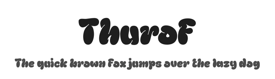 Thurof by twinletter — Decorative Font