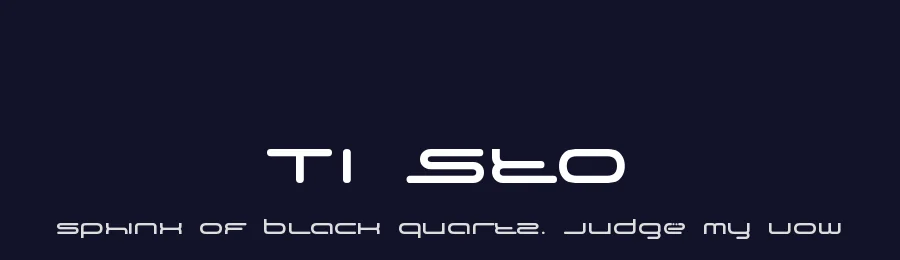 Tiësto by Simón Barja Caride — Display Font — thumbnail 2