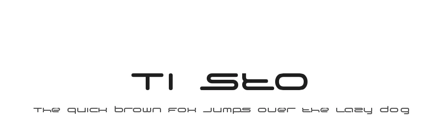 Tiësto by Simón Barja Caride — Display Font