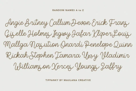 Tiffanky Font by Maulana Creative — Script Handwritten Font — thumbnail 8