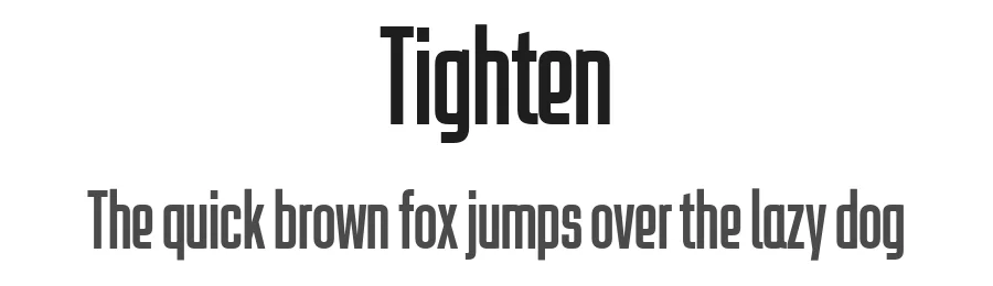 Tighten by deFharo — Sans Serif Font
