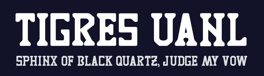 Tigres UANL by Jaime Rangel Castro — Decorative Font — thumbnail 2