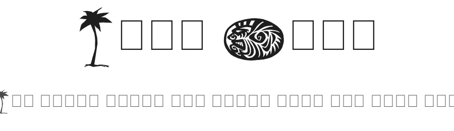 Tiki Club by imagex — Dingbats Font
