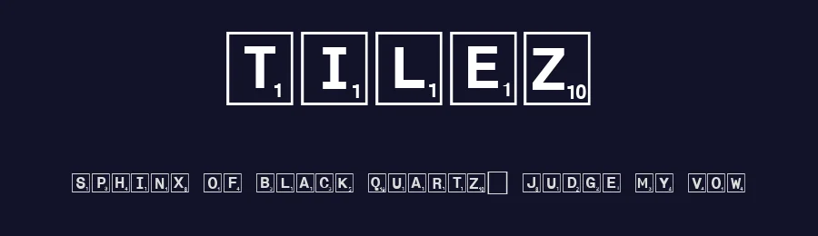 Tilez by Randy Ford — Decorative Font — thumbnail 2