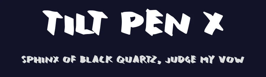 Tilt Pen X by hati — Script Handwritten Font — thumbnail 2