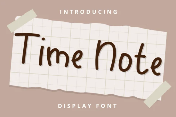 Time Note Font by nicetrip7 — Script Handwritten Font