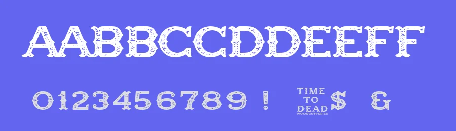 Time to Dead by Woodcutter — Decorative Font — thumbnail 3