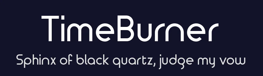 TimeBurner by NimaType — Sans Serif Font — thumbnail 2