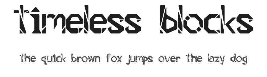 Timeless Blocks by Courtney Babchyck — Decorative Font