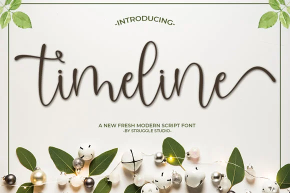 Timeline Font by Struggle Studio β Script Handwritten Font