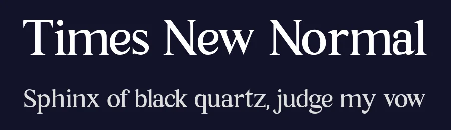 Times New Normal by Juwanda Azi Mayuswa — Serif Font — thumbnail 2