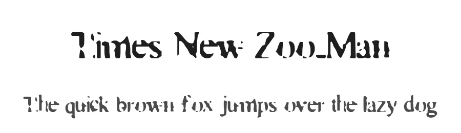 Times New Zoo-Man