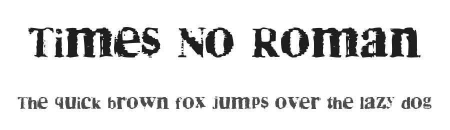 Times No Roman