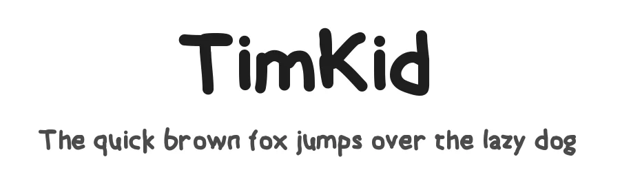 TimKid by Léo Lapasset — Script Handwritten Font