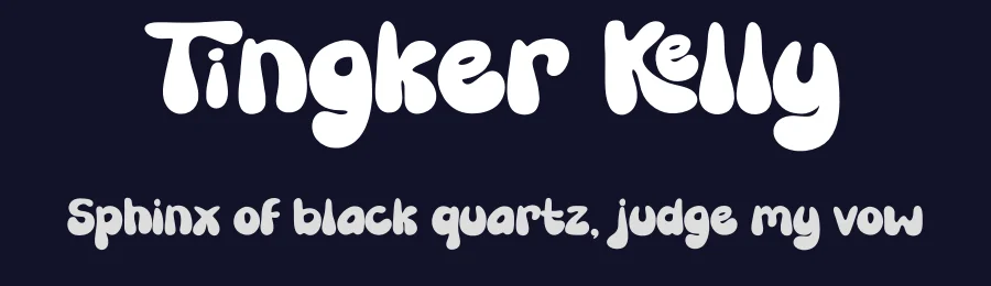 Tingker Kelly by Muhammad Yafinuha — Decorative Font — thumbnail 2