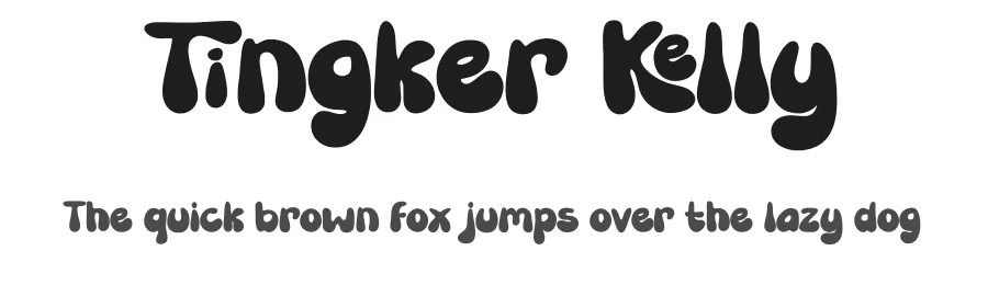 Tingker Kelly by Muhammad Yafinuha β Decorative Font
