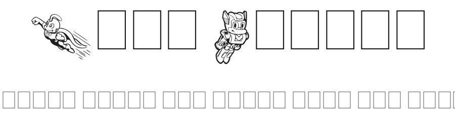 Tiny Heroes by imagex — Dingbats Font
